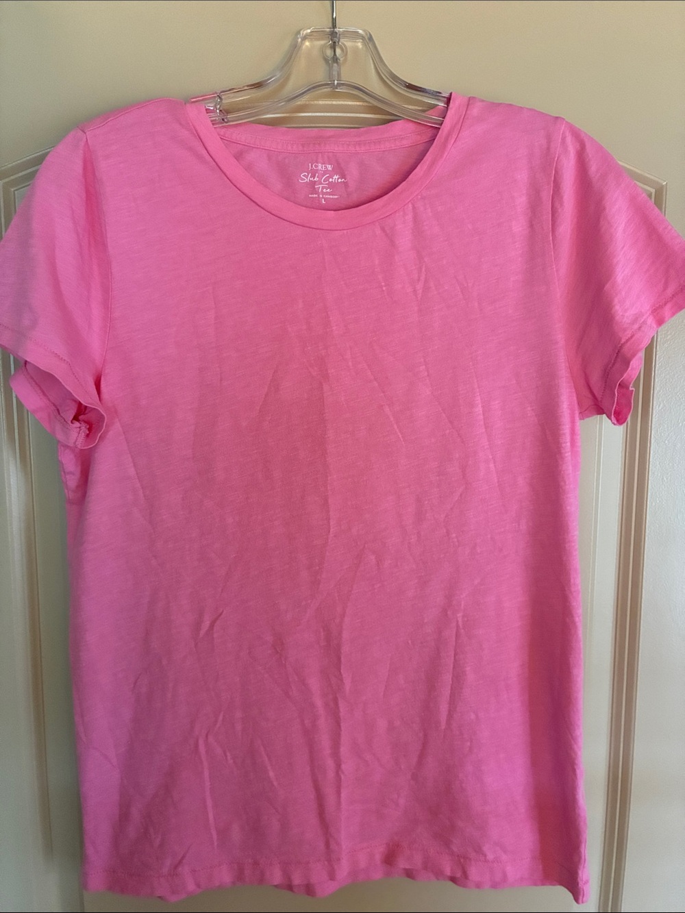 J. Crew Pink Short Sleeve Crewneck Tee